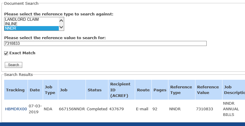 Document Search Example